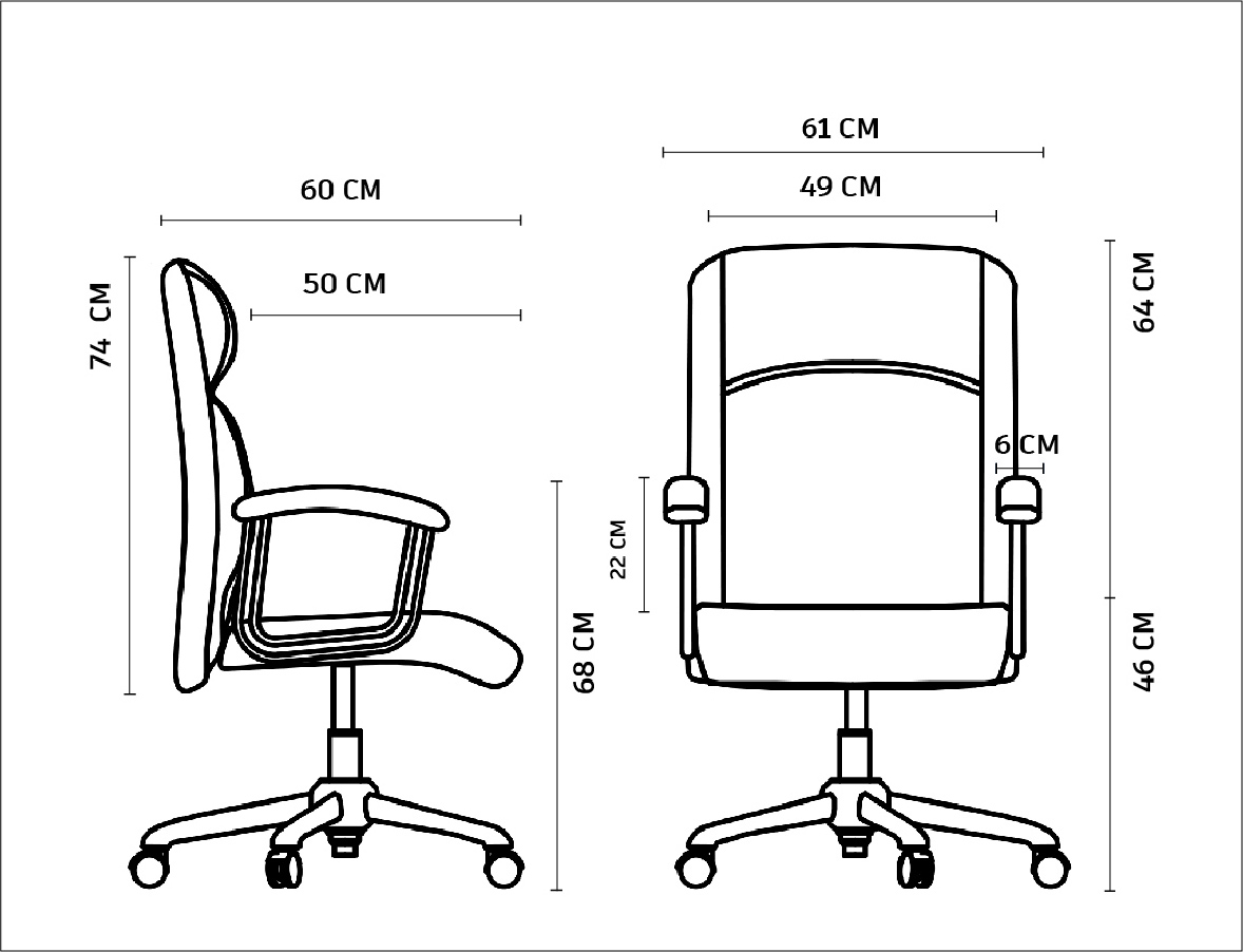 صندلی معاونتی مدل جنیوس – کد A280-310