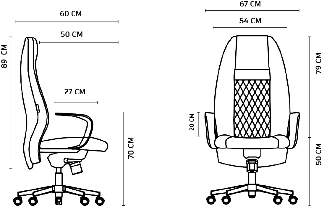 صندلی اداری مدیریتی مدل لکسی – کد M2050-110