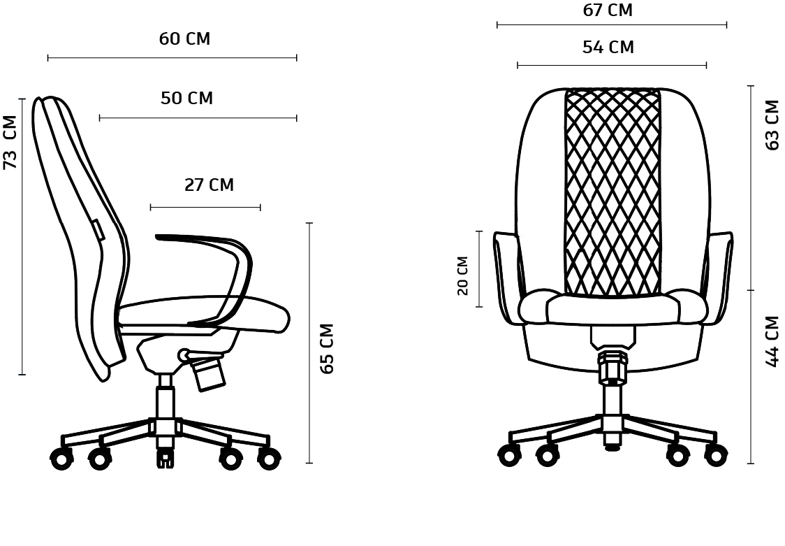 صندلی اداری کارشناسی مدل لکسی – کد E2050-110