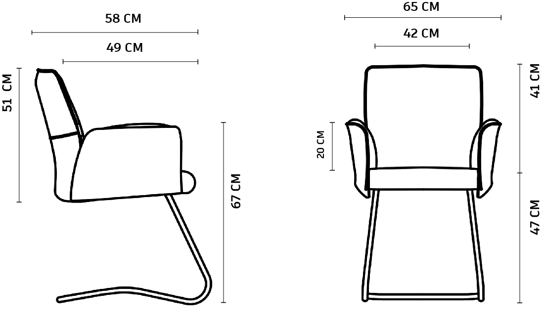صندلی کنفرانسی مدل سل- کد C240-010