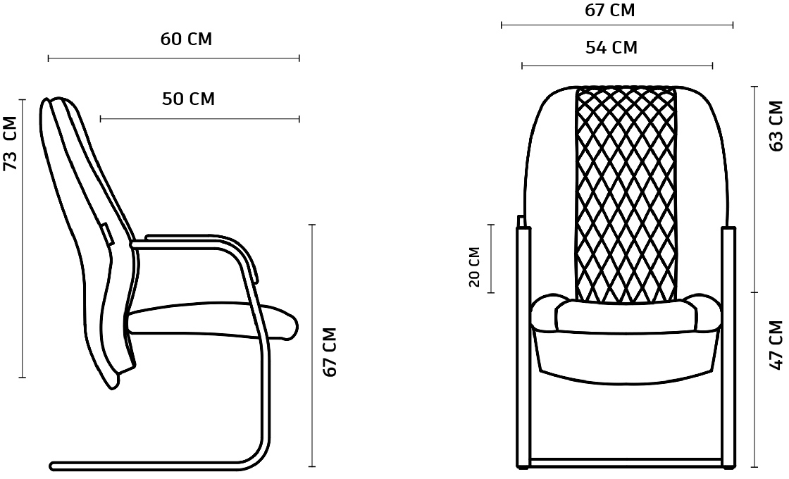 صندلی کنفرانسی مدل لکسی – کد C2050-010
